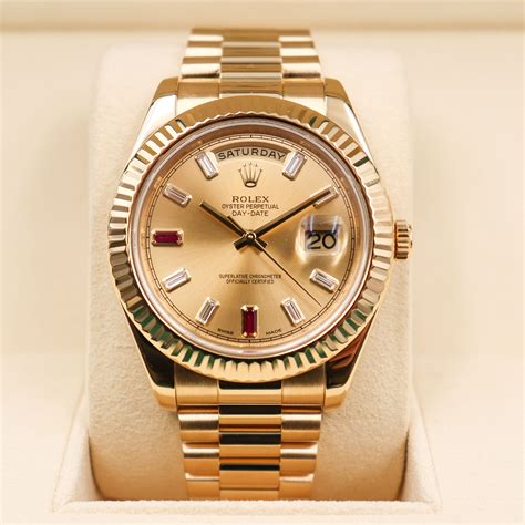 rolex ruby dial.